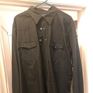Men’s Wrangler Black Pearl Snap Shirt 2 XLT